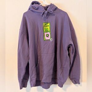 LSKD 90 Retro Heavyweight Purple Hoodie Oversized Streetwear Graphic XXL